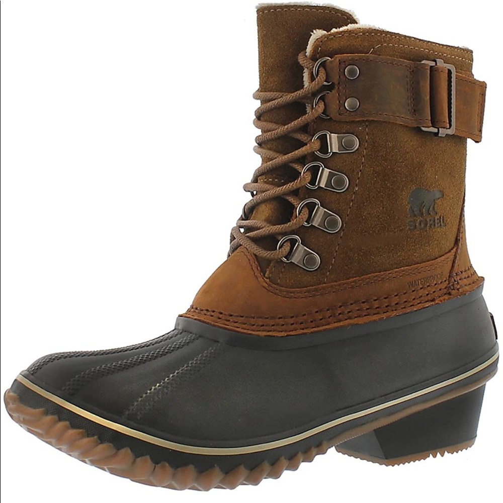 Sorel Womens NL2125-286 Brown Suede “Winter Fancy Lace II” Boots - Picture 6 of 13
